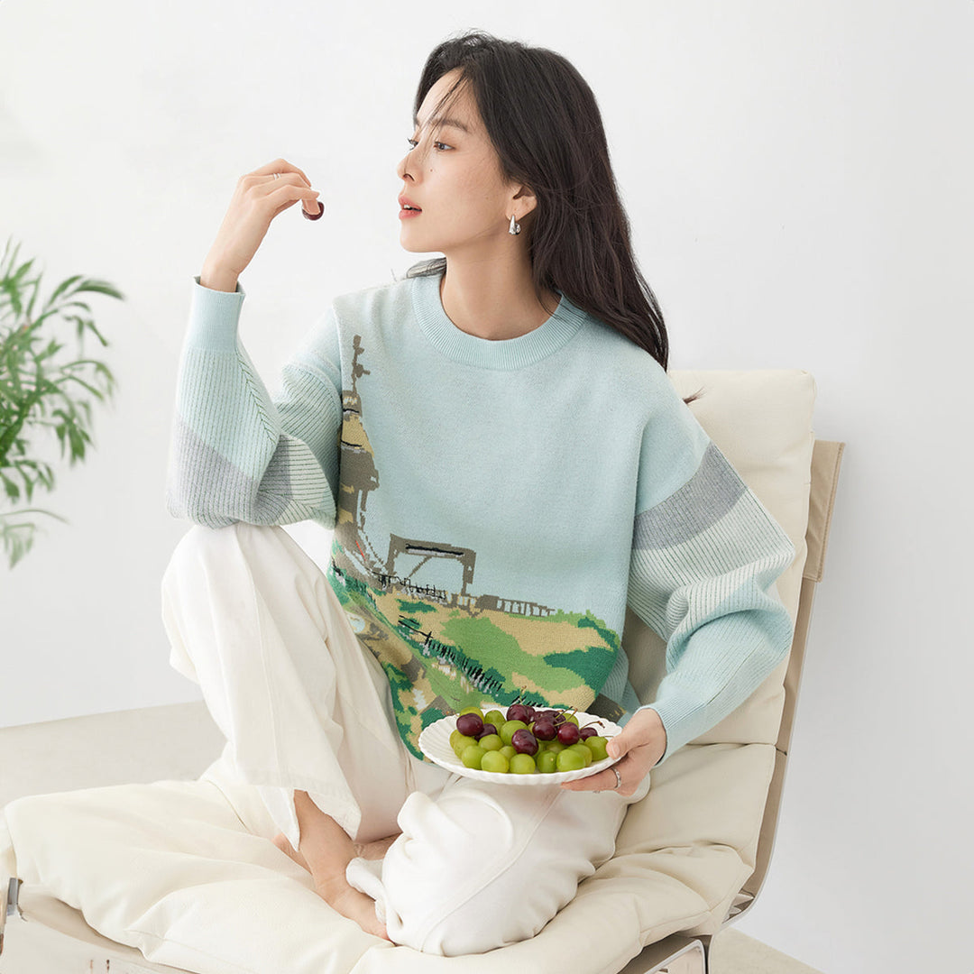 Le Moulin de la Galette Van Gogh Jumper