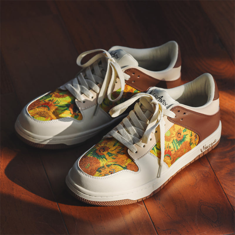 Van Gogh Sunflowers inspired Trainers