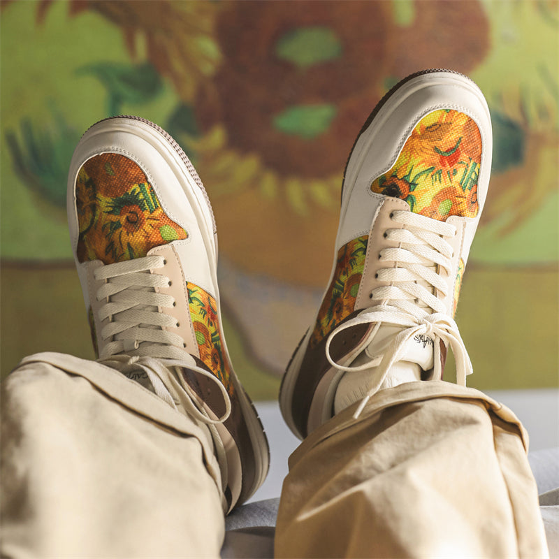 Van Gogh Sunflowers inspired Trainers