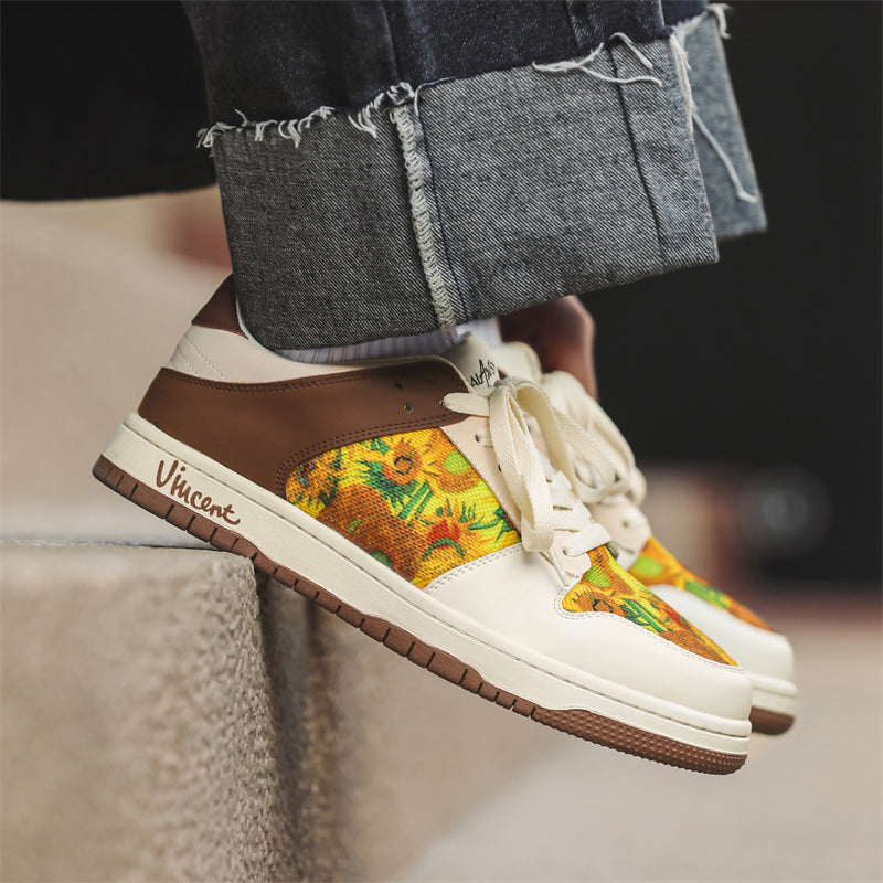 Van Gogh Sunflowers inspired Trainers