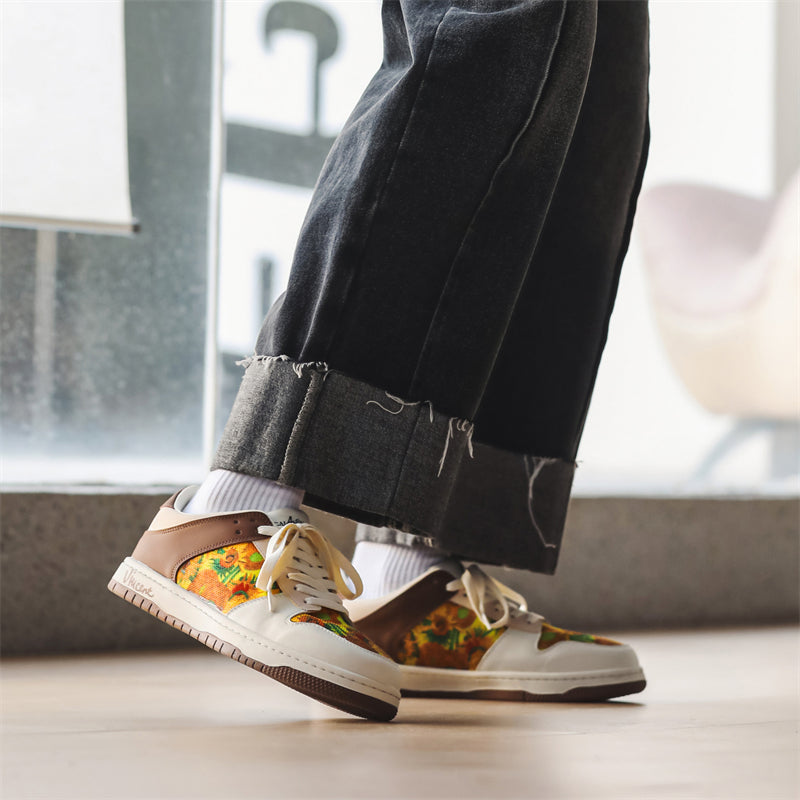 Van Gogh Sunflowers inspired Trainers