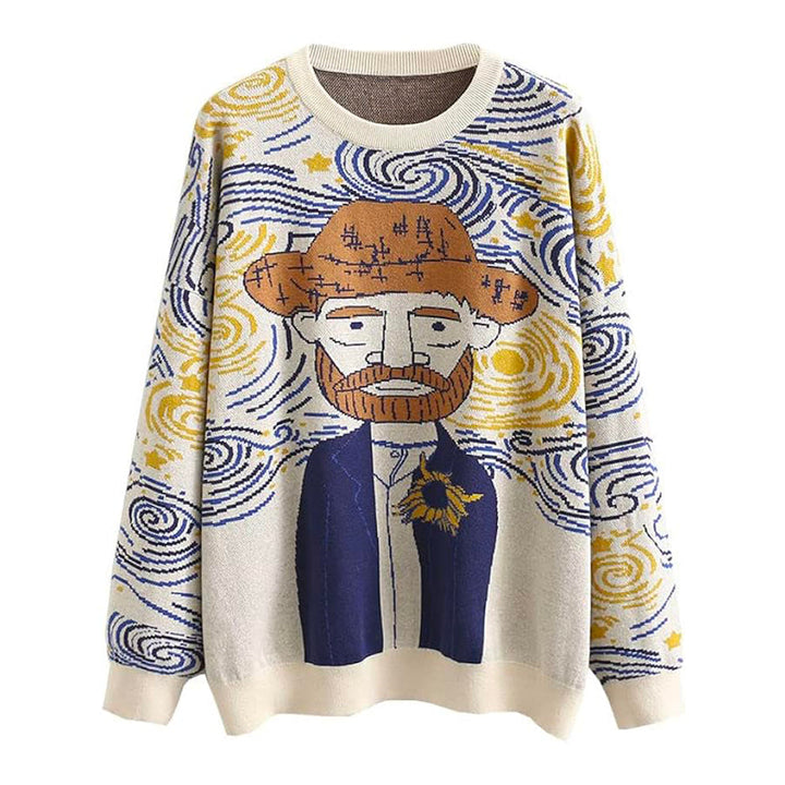 Van gogh Cartoon Jumper