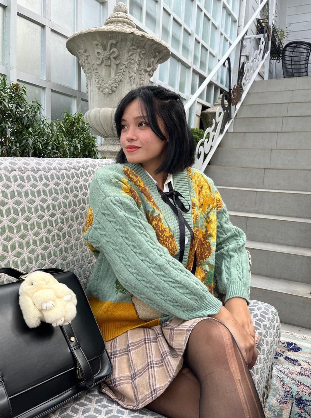 Van Gogh Vintage Cardigan Knit Jumper