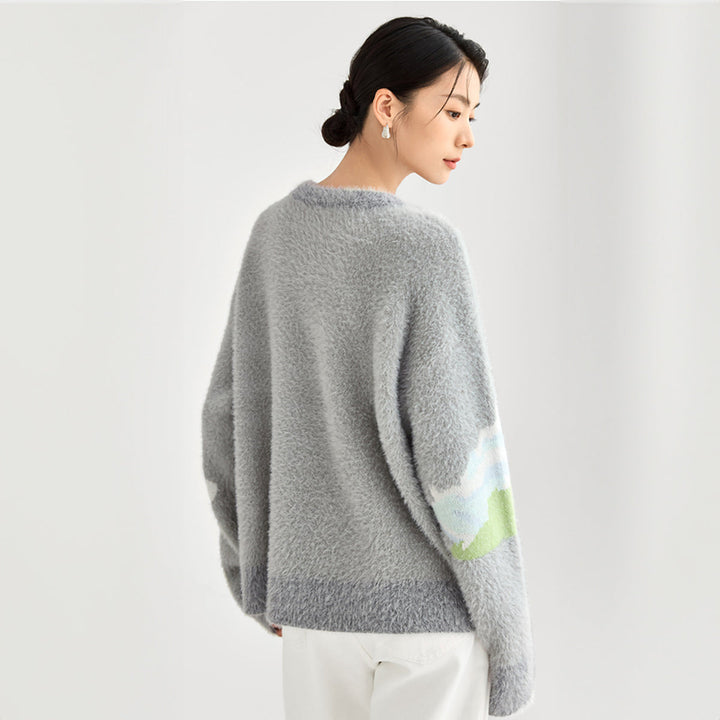 Van Gogh Wheat Field Mohair Knit Jumper