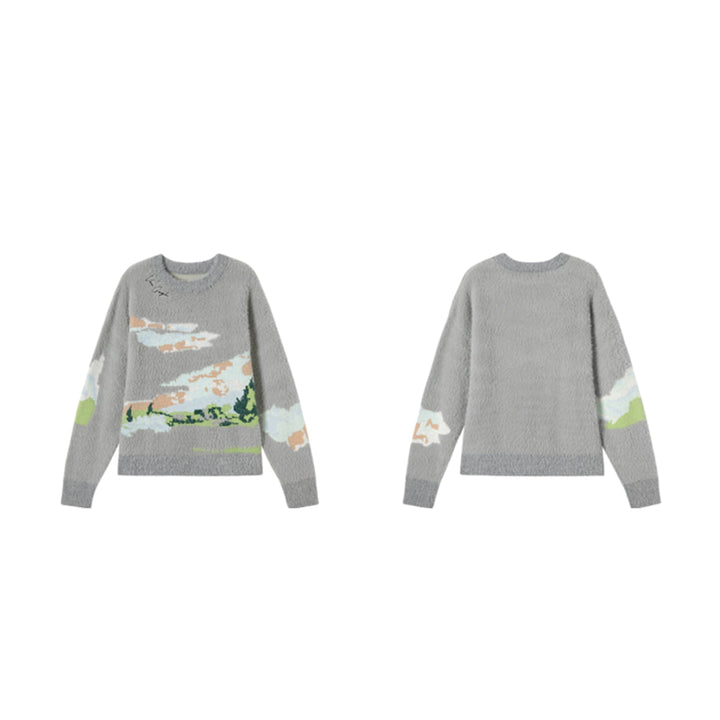 Van Gogh Wheat Field Mohair Knit Jumper