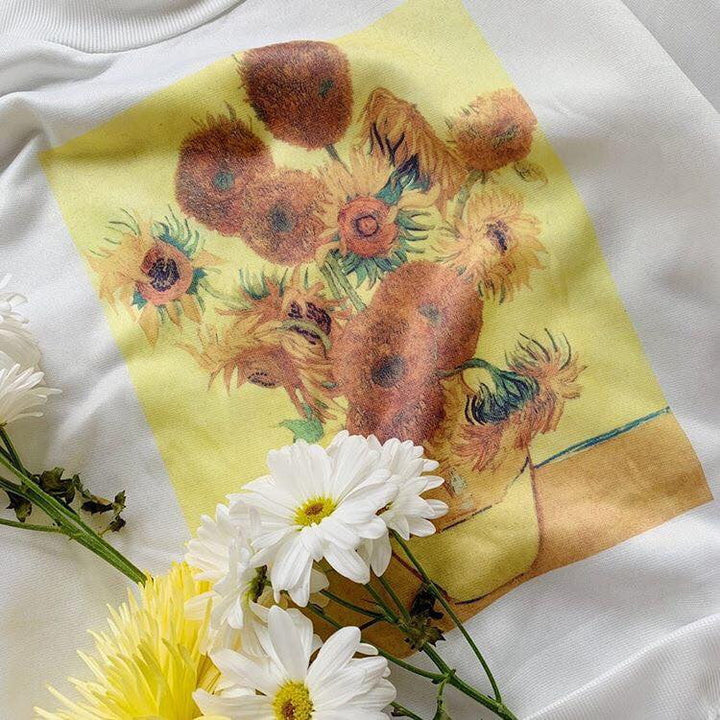Vincent van Gogh Vase with Fifteen Sunflowers Sweatshirt