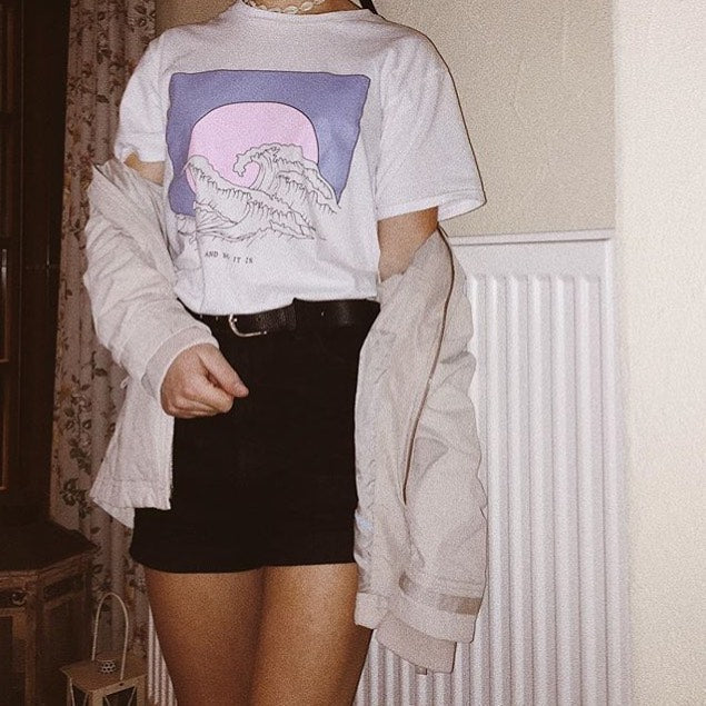 And So It Is, Hokusai Wave Aesthetic T-Shirt