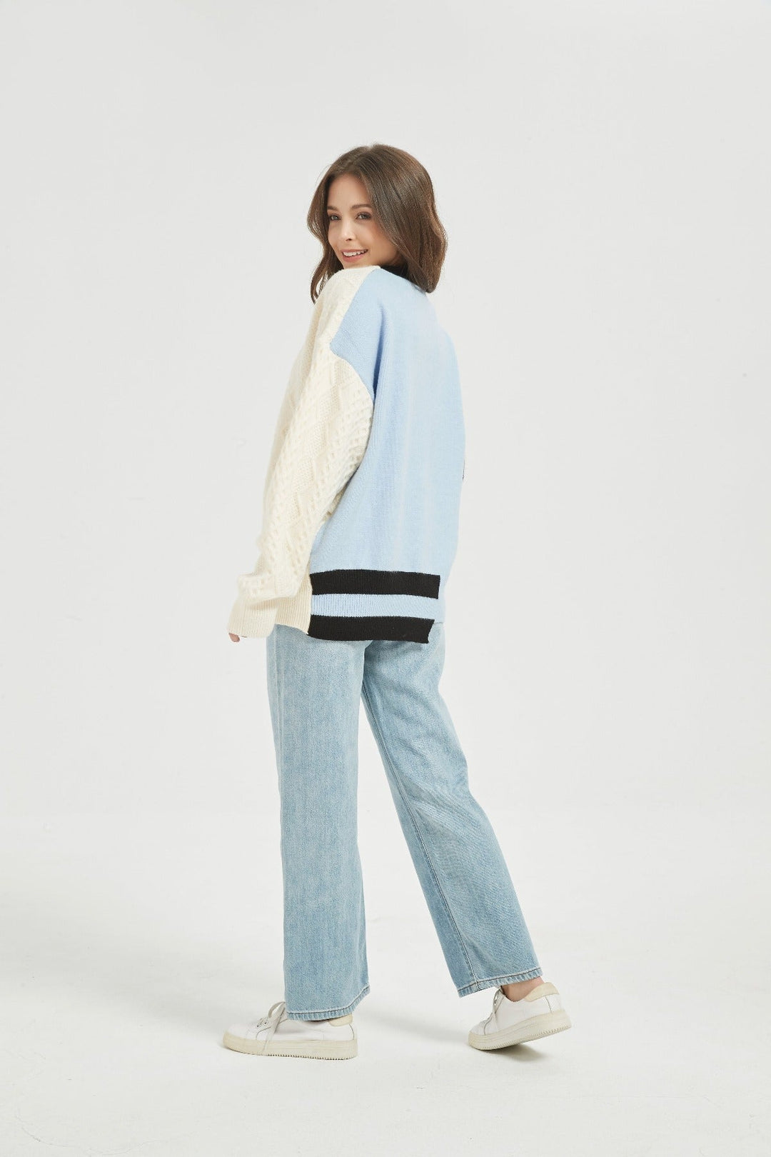 Half Knitted Starry Night Jumper