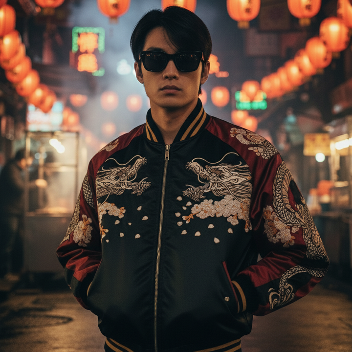 Obsidian Bloom Reversible Sukajan Jacket