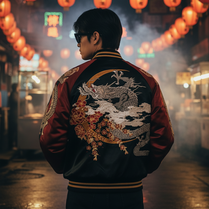 Obsidian Bloom Reversible Sukajan Jacket