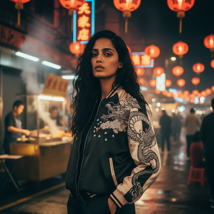 Obsidian Bloom Reversible Sukajan Jacket
