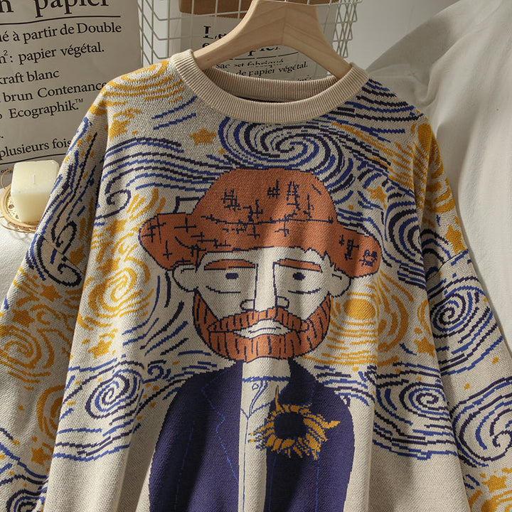 Van gogh Cartoon Jumper