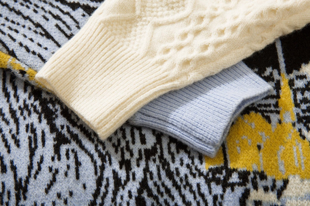 Half Knitted Starry Night Jumper