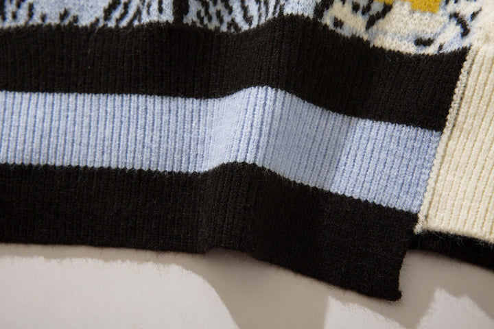 Half Knitted Starry Night Jumper