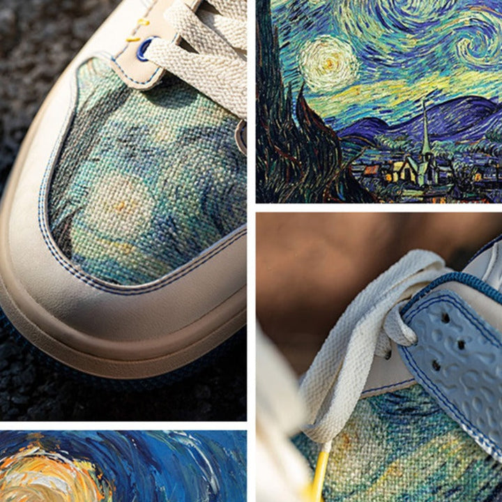 Van Gogh Starry Night inspired Trainers