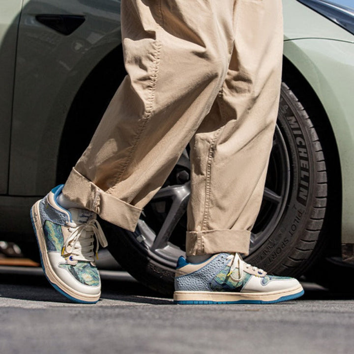 Van Gogh Starry Night inspired Trainers