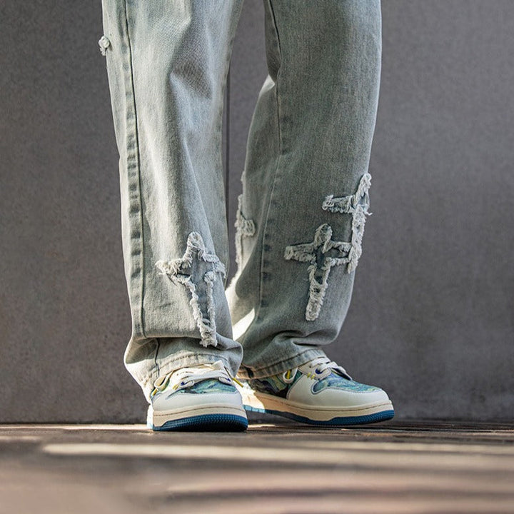 Van Gogh Starry Night inspired Trainers
