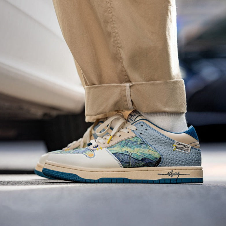 Van Gogh Starry Night inspired Trainers