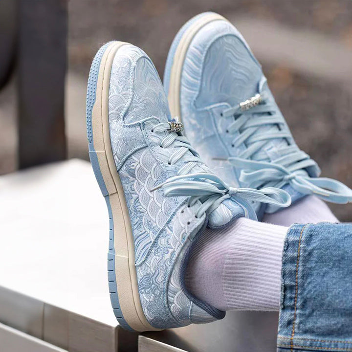 Nihonga inspired Silk Trainers