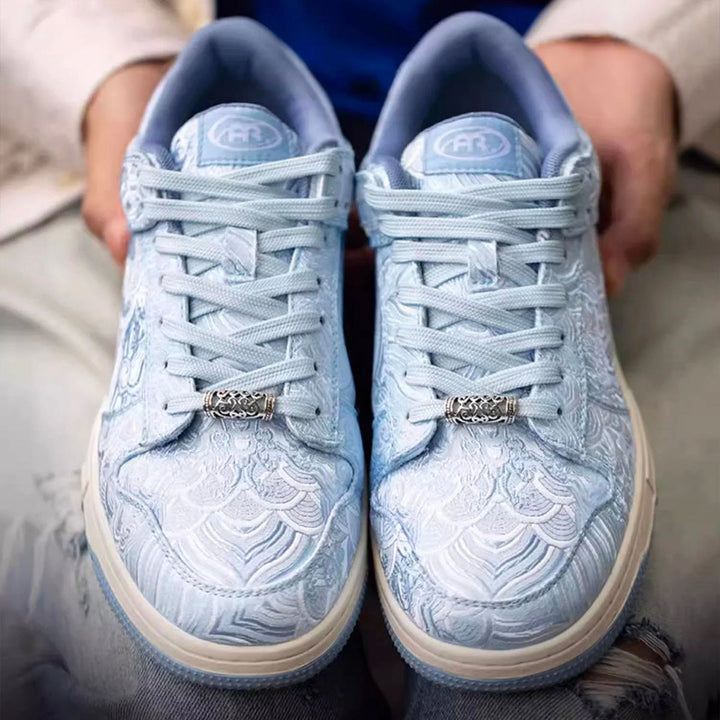 Nihonga inspired Silk Trainers