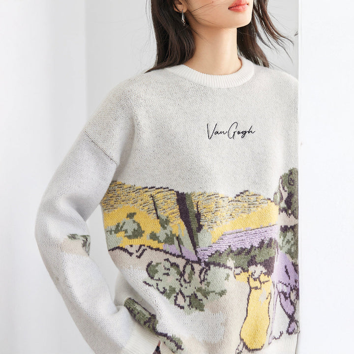 A Walk at Twilight, Van Gogh Knit Jumper
