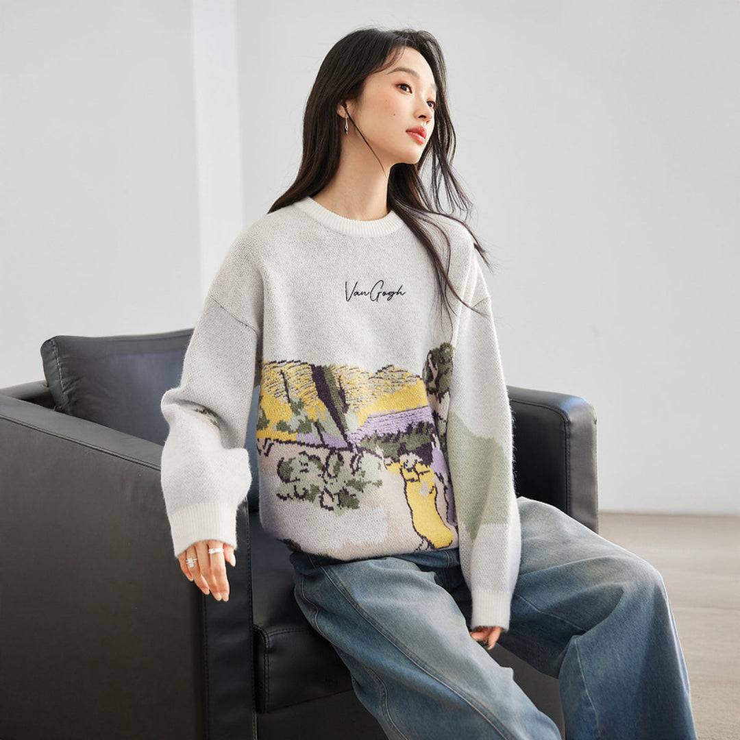 A Walk at Twilight, Van Gogh Knit Jumper