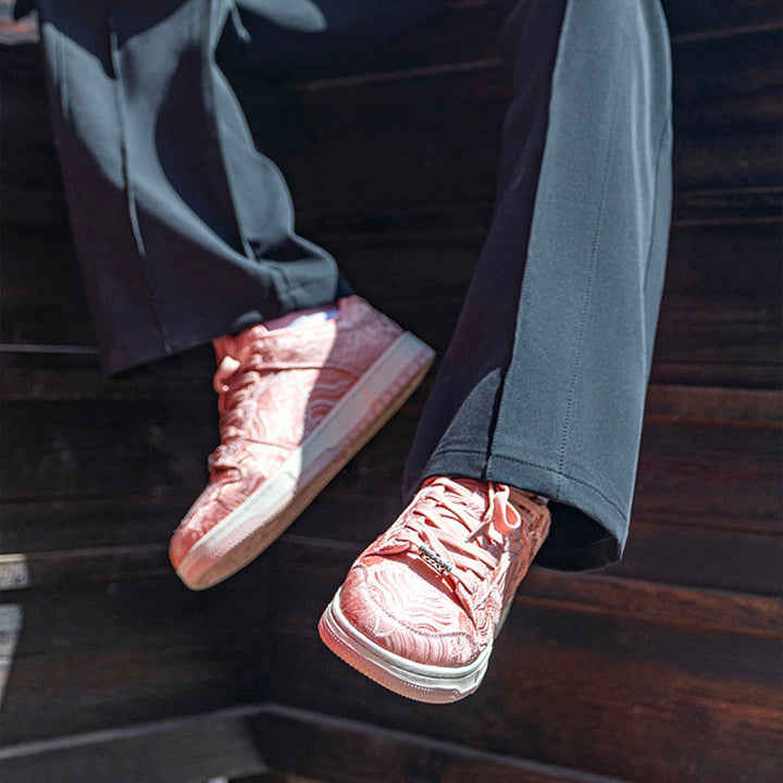 Nihonga inspired Silk Trainers