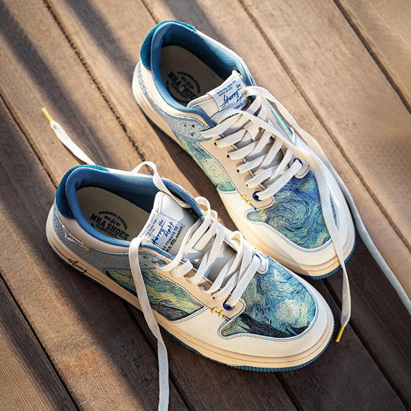Van Gogh Starry Night inspired Trainers