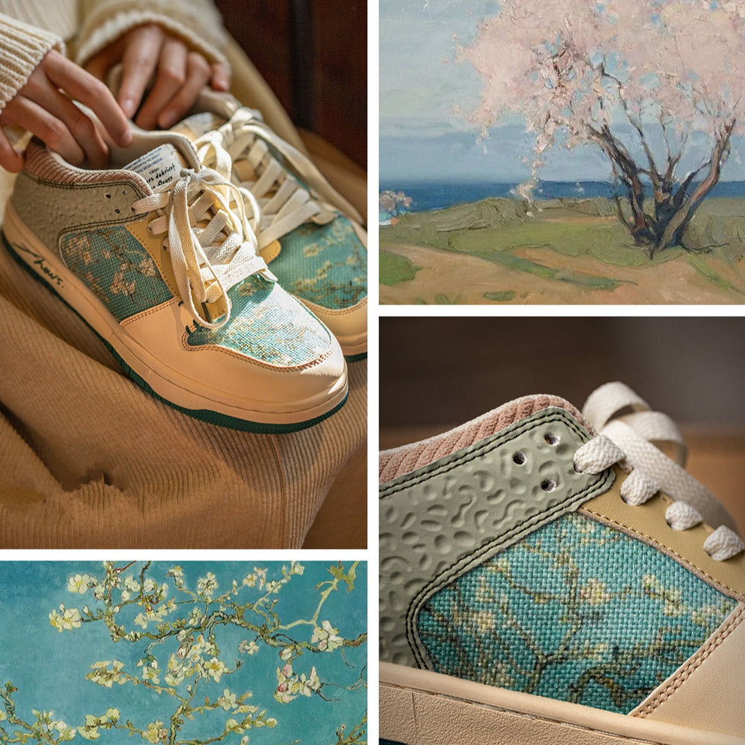 Van Gogh Almond Blossoms inspired Trainers