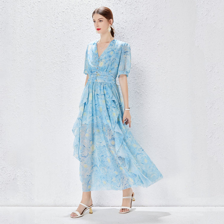 Starry Night Sleeveless Dreamy Long Dress