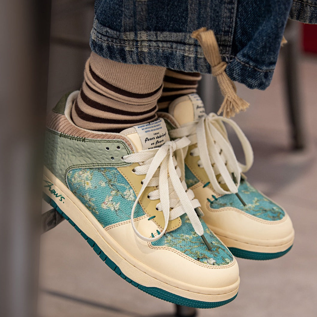 Van Gogh Almond Blossoms inspired Trainers