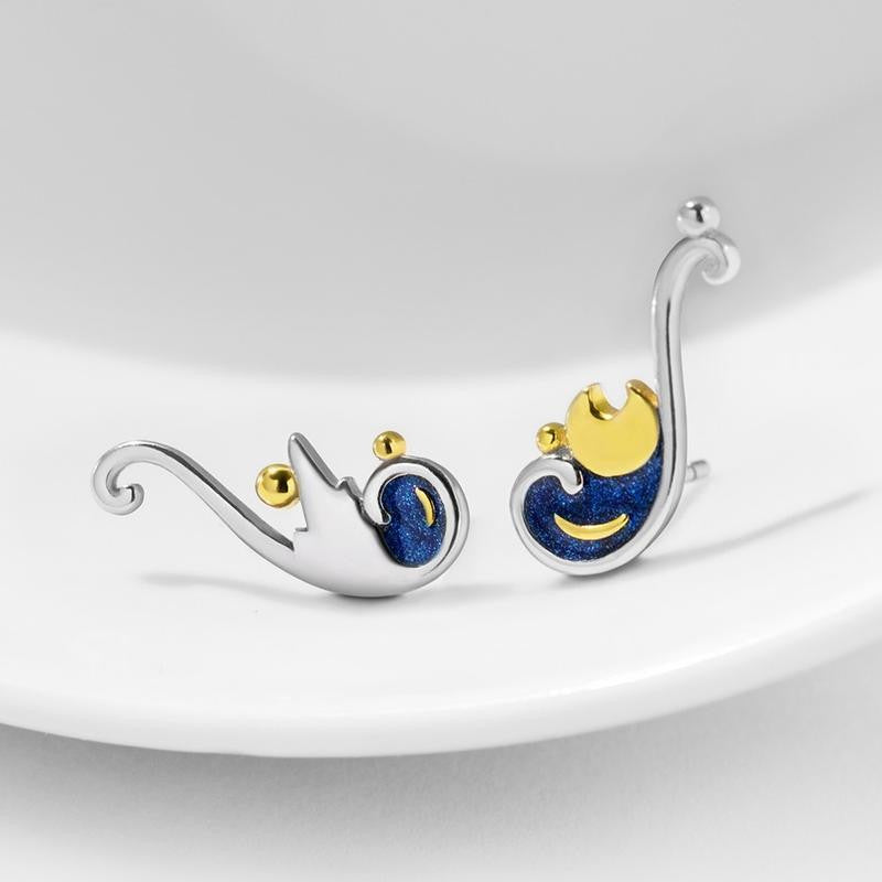 Van Gogh Starry Night inspired Earring