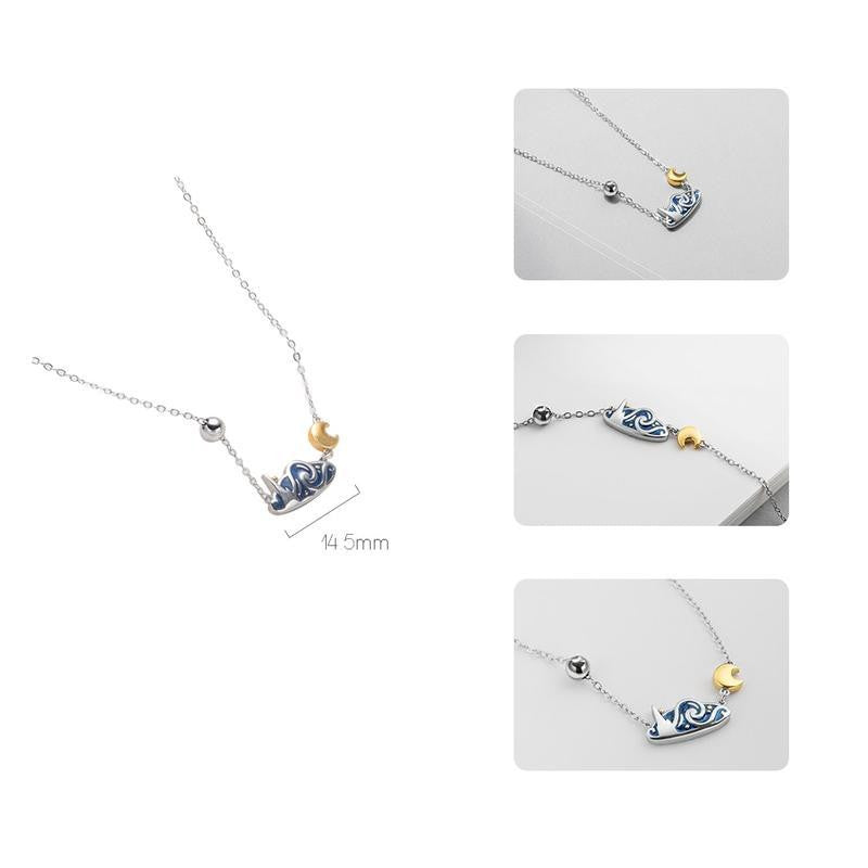 Van Gogh Starry Night inspired Necklace