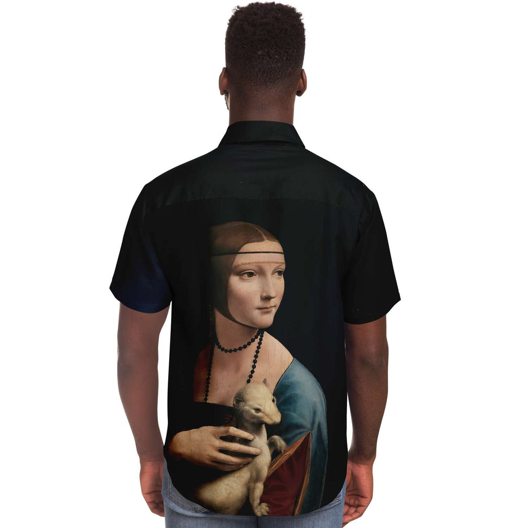 Leonardo da Vinci Lady with an Ermin BUTTONED SHIRT