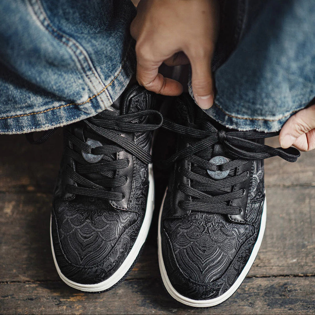 Nihonga inspired Silk Trainers