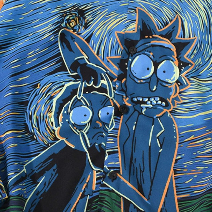 Rick &amp; Morty X Starry night shirt