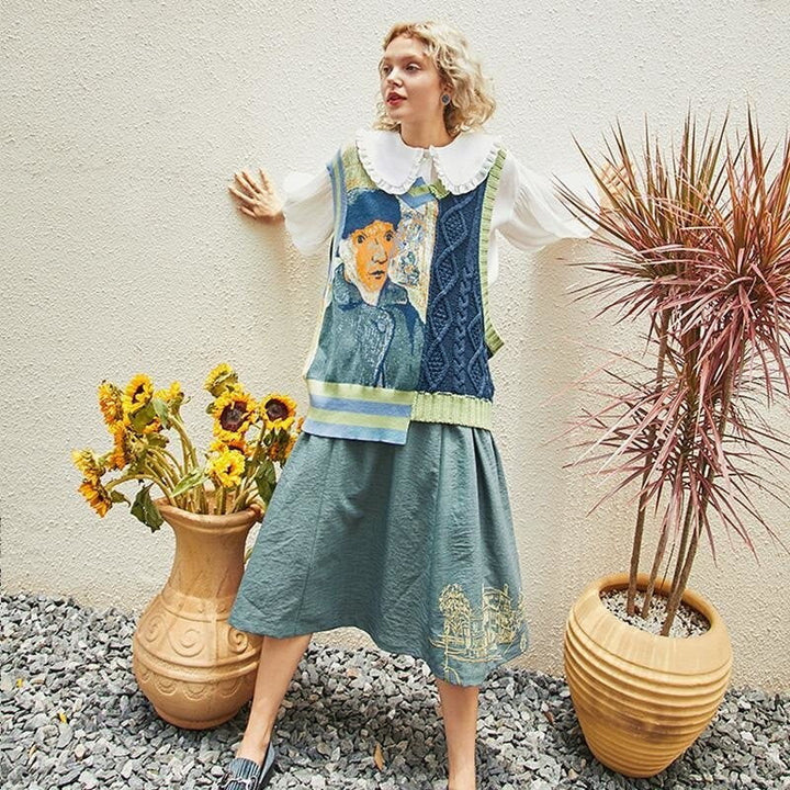 Van Gogh Knit Jumper vest