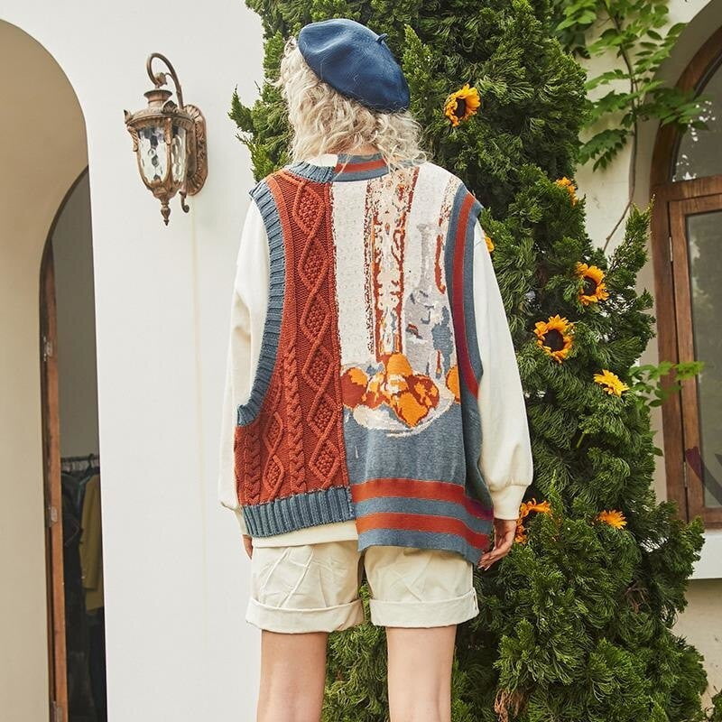 Van Gogh Knit Jumper vest