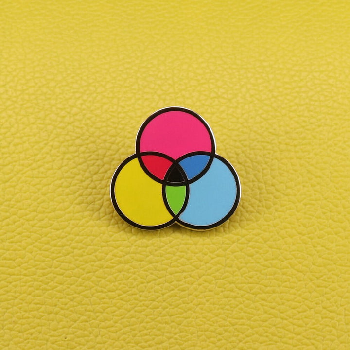 RGB colours enamel pin