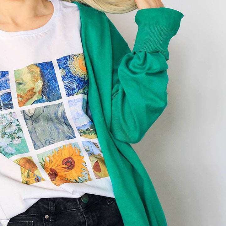 Van Gogh paintings grid - Unisex tshirt